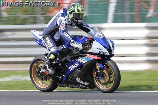 2009-05-09 Monza 0323 Supersport - Free Practice - Cal Crutchlow - Yamaha YZF R6